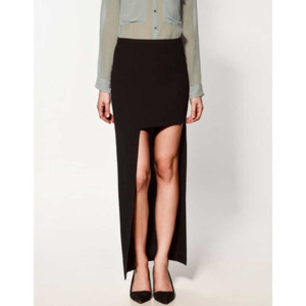 Zara Asymmetric Maxi Skirt